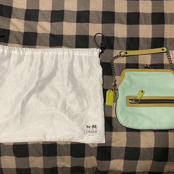 COACH- Leather Bonnie Kisslock Purse with Dust Bag - Picture 12 of 12